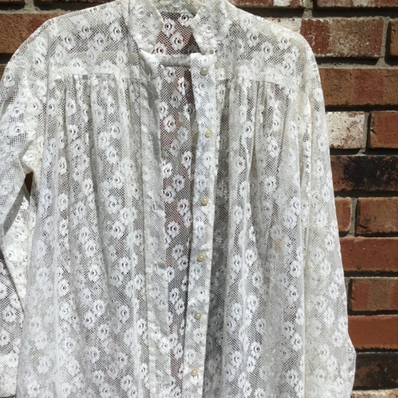 Cover-Up/Summer Robe white lace, medium - Picture 8 of 9